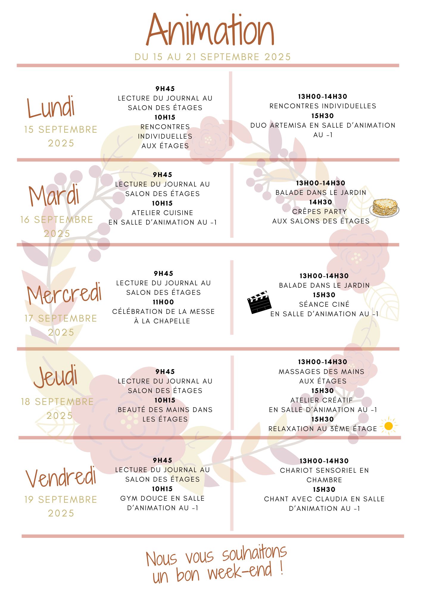 semaine 38